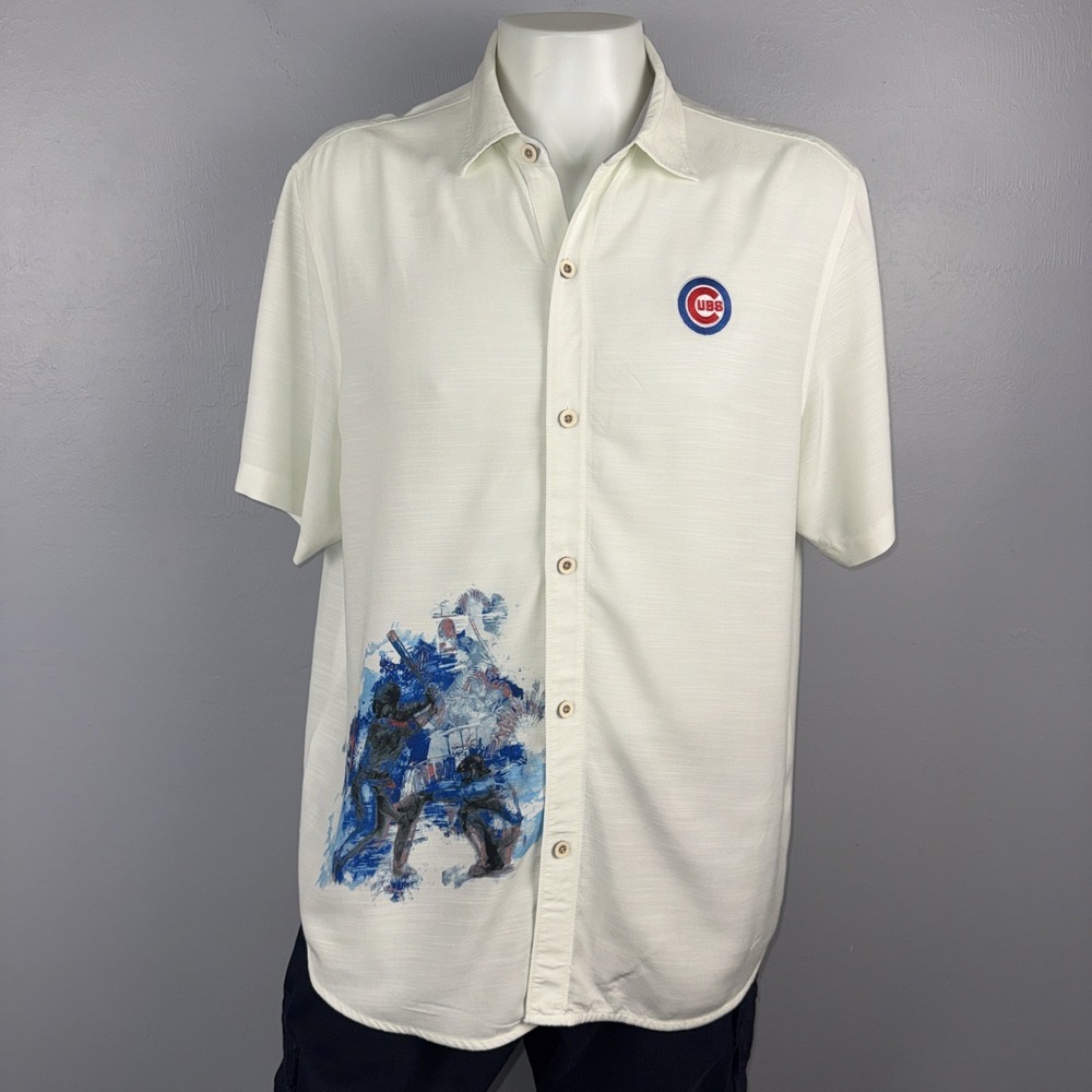 Tommy Bahama MLB® Veracruz Cay Ace Islanders Short-Sleeve Shirt L Chicago Cubs